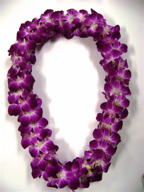 Stunning haku head lei handmade with fresh tropical flowers. . Orchid lei for graduation